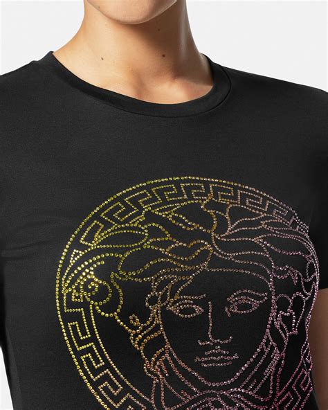 versace medusa head sweater|versace crystal medusa t shirt.